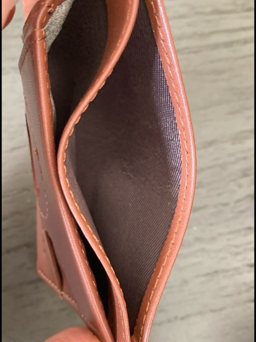 Men Slim Wallet Tan - Picture 4 of 5
